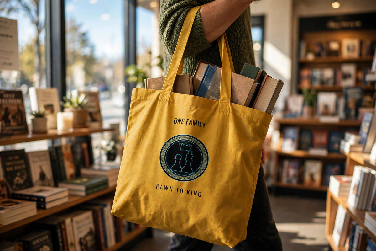 Royal Gold Duo Seal Tote — realistic lifestyle photo